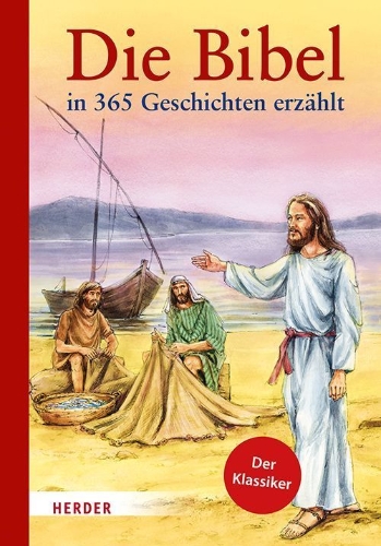 Buchcover und Innenansicht für das Buch: Die Bibel in 365 Geschichten erzählt