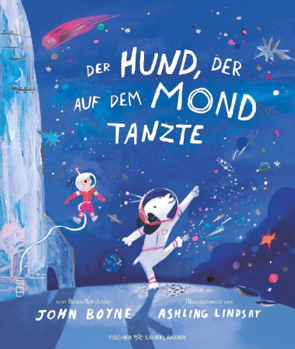 Buchcover und Innenansicht für das Buch: The Dog Who Danced On The Moon