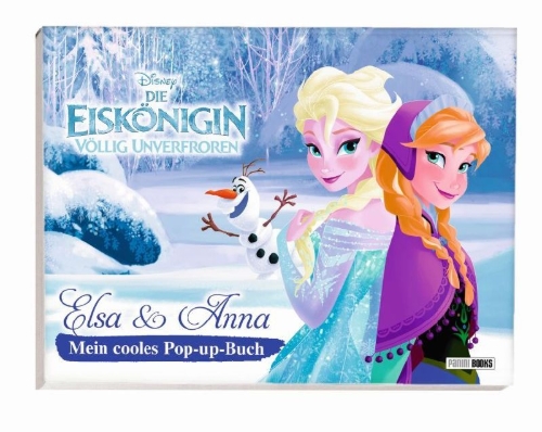 Buchcover und Innenansicht für das Buch: Disney Die Eiskönigin - Elsa und Anna: Mein cooles Pop-up-Buch