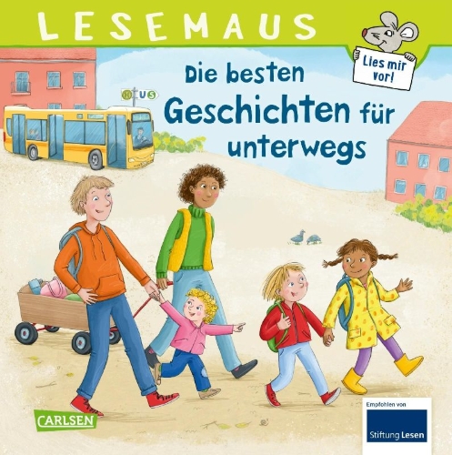 Buchcover und Innenansicht für das Buch: LESEMAUS Sonderbände: Die besten Geschichten für unterwegs
