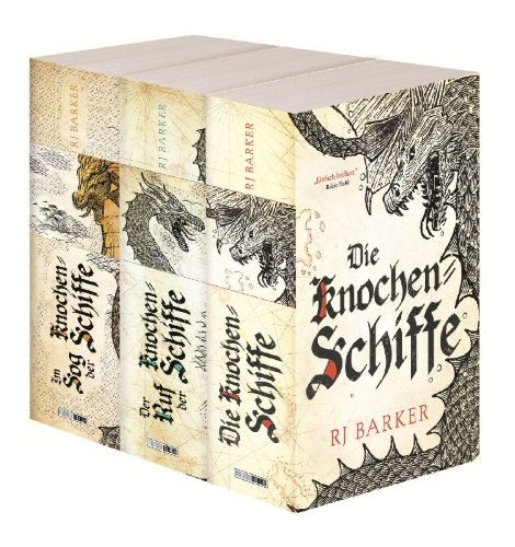 Buchcover und Innenansicht für das Buch: Die Gezeitenkind-Trilogie