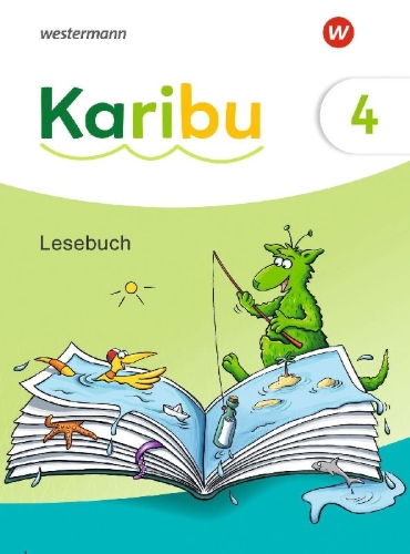 Buchcover und Innenansicht für das Buch: Karibu 4. Lesebuch mit Diagnoseheft Lesen 4