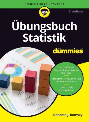 Buchcover und Innenansicht für das Buch: Übungsbuch Statistik für Dummies
