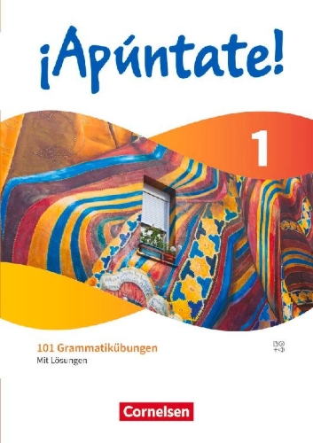 Buchcover und Innenansicht für das Buch: ¡Apúntate! Band 1 - 101 Grammatikübungen - Mit Lösungen