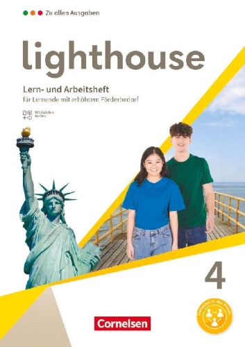Buchcover und Innenansicht für das Buch: Lighthouse Band 4: 8. Schuljahr - Zu allen Ausgaben - Lern- und Arbeitsheft