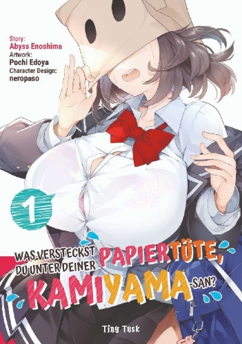 Buchcover und Innenansicht für das Buch: Kamiyama-san no Kami Bukuro no Naka ni wa