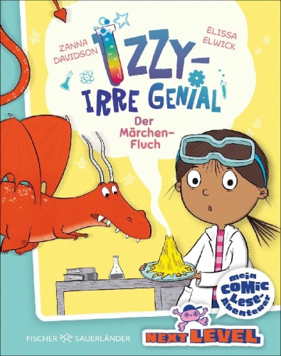Buchcover und Innenansicht für das Buch: Izzy the Inventor and the curse of doom