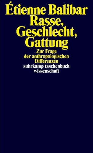 Buchcover und Innenansicht für das Buch: Rasse, Geschlecht, Gattung