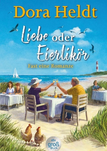 Buchcover und Innenansicht für das Buch: Liebe oder Eierlikör - Fast eine Romanze