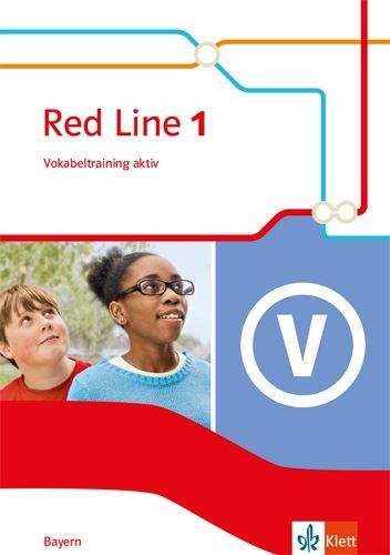 Buchcover und Innenansicht für das Buch: Red Line 1. Vokabeltraining aktiv Klasse 5. Ausgabe Bayern ab 2017