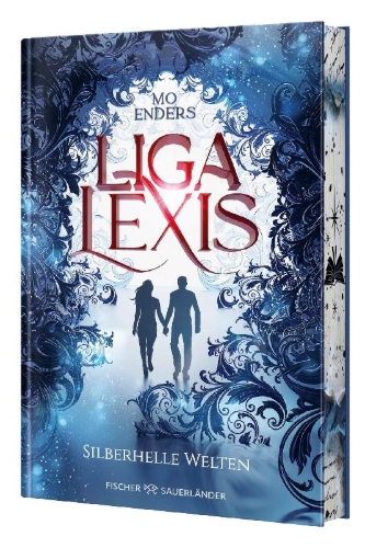 Buchcover und Innenansicht für das Buch: Liga Lexis - Silberhelle Welten