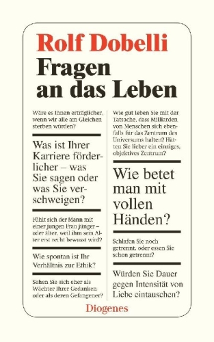 Buchcover und Innenansicht für das Buch: Fragen an das Leben