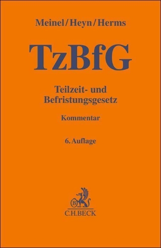 Buchcover und Innenansicht für das Buch: Teilzeit- und Befristungsgesetz