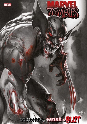 Buchcover und Innenansicht für das Buch: Marvel Zombies: Black, White & Blood (2023) #1-#4