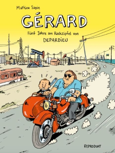 Buchcover und Innenansicht für das Buch: Gérard. Fünf Jahre am Rockzipfel von Depardieu.