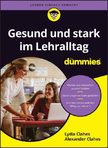 Buchcover und Innenansicht für das Buch: Gesund und stark im Lehralltag für Dummies