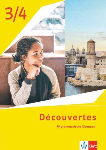 Buchcover und Innenansicht für das Buch: Découvertes 3/4.  4. Lj. Ausgabe 1. oder 2. Fremdsprache
