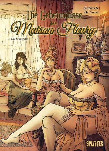 Buchcover und Innenansicht für das Buch: Die Geheimnisse des Maison Fleury. Band 1