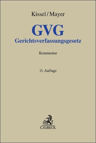 Buchcover und Innenansicht für das Buch: Gerichtsverfassungsgesetz. GVG