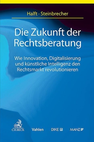 Buchcover und Innenansicht für das Buch: Die Zukunft der Rechtsberatung