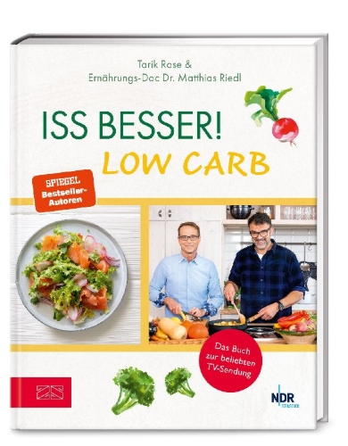 Buchcover und Innenansicht für das Buch: Iss besser! LOW CARB