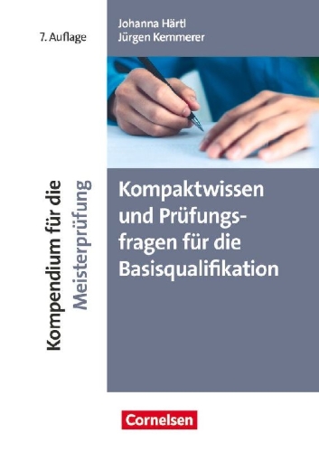 Buchcover und Innenansicht für das Buch: Kompaktwissen und Prüfungsfragen für die Basisqualifikation