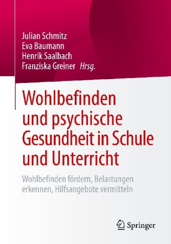 Buchcover und Innenansicht für das Buch: Wohlbefinden und psychische Gesundheit in Schule und Unterricht