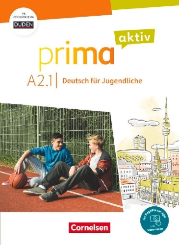 Buchcover und Innenansicht für das Buch: Prima aktiv A2. Band 1 - Kursbuch inkl. PagePlayer-App und interaktiven Übungen