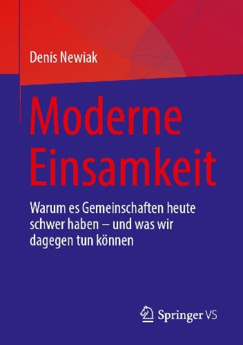 Buchcover und Innenansicht für das Buch: Moderne Einsamkeit