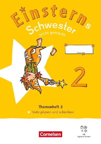 Buchcover und Innenansicht für das Buch: Einsterns Schwester 2. Schuljahr. Leicht gemacht - Themenheft 3: Texte verfassen - Verbrauchsmaterial
