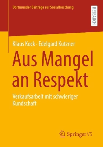 Buchcover und Innenansicht für das Buch: Aus Mangel an Respekt