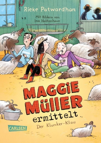 Buchcover und Innenansicht für das Buch: Maggie Müller ermittelt - Der Klunker-Klau
