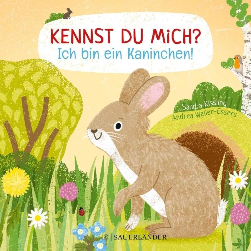 Buchcover und Innenansicht für das Buch: Kennst du mich? Ich bin ein Kaninchen!