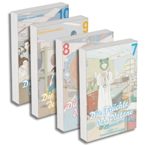 Buchcover und Innenansicht für das Buch: Die Früchte der Platane - Ein Kinderarzt mit Herz: Manga Pack 3