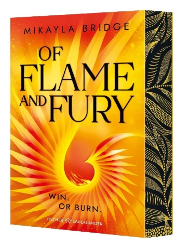 Buchcover und Innenansicht für das Buch: Of Flame and Fury