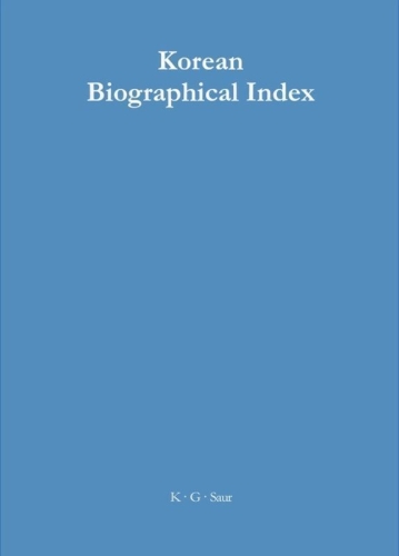 Buchcover und Innenansicht für das Buch: Korean Biographical Index