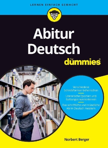 Buchcover und Innenansicht für das Buch: Abitur Deutsch für Dummies
