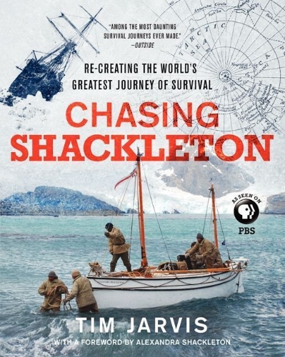 Buchcover und Innenansicht für das Buch: Chasing Shackleton