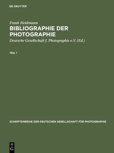 Buchcover und Innenansicht für das Buch: Bibliographie der Photographie