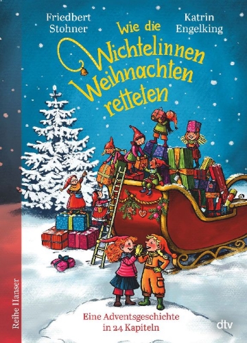 Buchcover und Innenansicht für das Buch: Wie die Wichtelinnen Weihnachten retteten