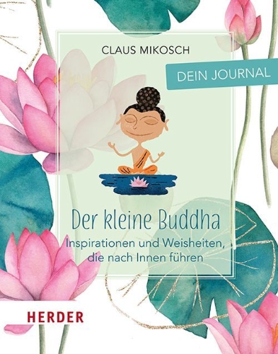 Buchcover und Innenansicht für das Buch: Der kleine Buddha: Dein Journal