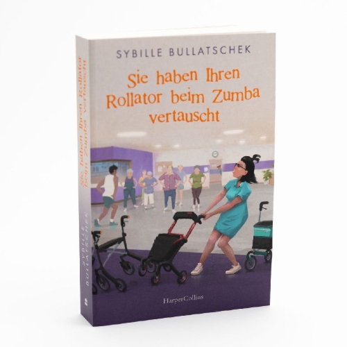 Buchcover und Innenansicht für das Buch: Sie haben Ihren Rollator beim Zumba vertauscht