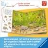 Buchcover und Innenansicht für das Buch: Mein Sachen suchen Wimmelbuch: Tiere und ihre Kinder
