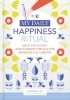 Buchcover und Innenansicht für das Buch: Happiness Tagebuch | Dein tägliches Ritual für mehr Glück und Dankbarkeit | 3 Minuten für Achtsamkeit mit Ritualen für morgens und abends | Glückstagebuch | daily journal