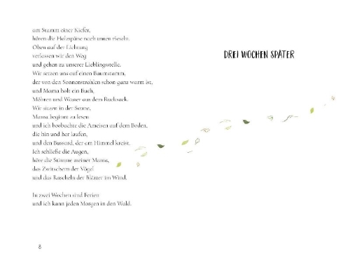 Buchcover und Innenansicht für das Buch: Blätterlachen