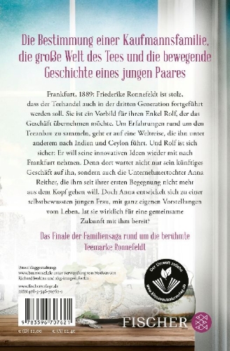 Buchcover und Innenansicht für das Buch: Das Erbe der Teehändlerin