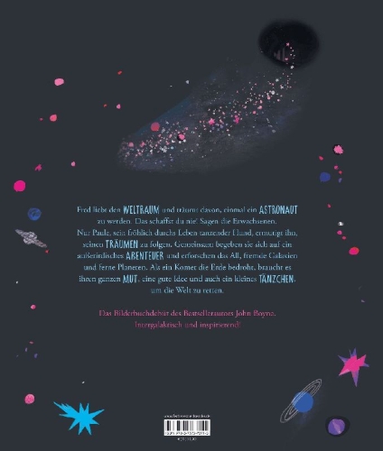 Buchcover und Innenansicht für das Buch: The Dog Who Danced On The Moon