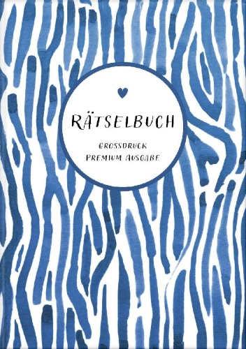 Buchcover und Innenansicht für das Buch: Deluxe Rätselbuch/Rätselblock mit extra großem Druck für Erwachsene und Senioren/Rentner im DIN A4-Format. Kreuzworträtsel, Sudoku, Stradoku, Rätselpyramide, Schwedenrätsel, uvm.