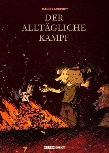 Buchcover und Innenansicht für das Buch: Der alltägliche Kampf