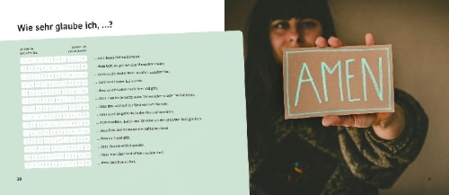 Buchcover und Innenansicht für das Buch: Meine Konfi_gechillt